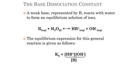 kb nh3|ChemTeam: Kb: The base ionization constant and five examples。